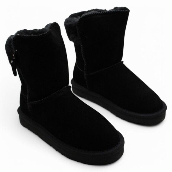 Style & Co. Womens Maevee Leather Ankle Winter & Snow Boots - Picture 2 of 9